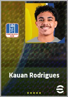 Kauan Rodrigues eFootball 2026 player card, 67 OVR AMF