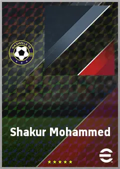 Shakur Mohammed eFootball 2026 player card, 66 OVR CF