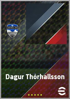 Dagur Thórhallsson eFootball 2026 player card, 70 OVR RB