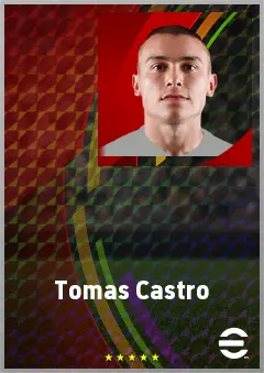 Tomas Castro eFootball 2026 player card, 66 OVR CMF