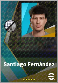 Santiago Fernández eFootball 2026 player card, 72 OVR CB
