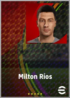 Milton Ríos eFootball 2026 player card, 63 OVR DMF
