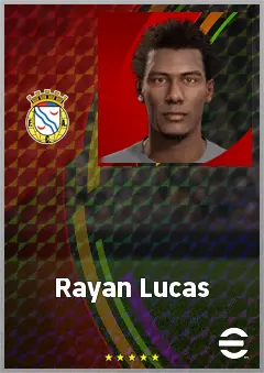Rayan Lucas eFootball 2026 player card, 67 OVR DMF