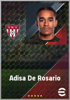 Adisa De Rosario eFootball 2026 player card, 64 OVR GK
