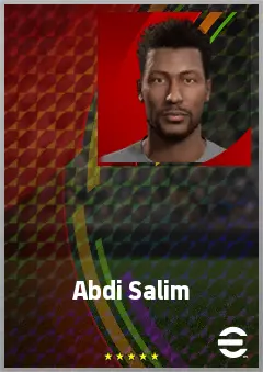 Abdi Salim eFootball 2026 player card, 66 OVR CB