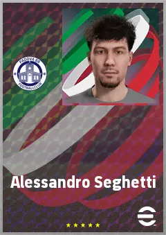 Alessandro Seghetti eFootball 2026 player card, 66 OVR SS