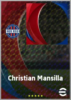 Christian Mansilla eFootball 2026 player card, 62 OVR CMF