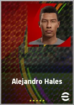 Alejandro Hales eFootball 2026 player card, 63 OVR CF