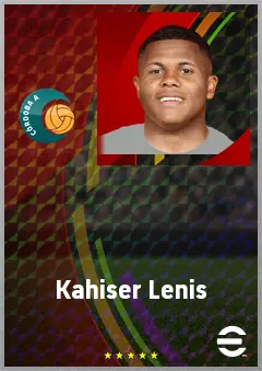 Kahiser Lenis eFootball 2026 player card, 70 OVR LWF