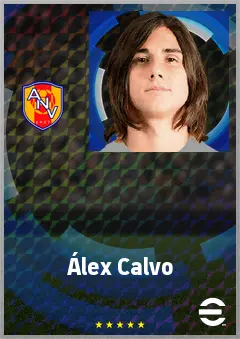 Álex Calvo eFootball 2026 player card, 68 OVR LWF