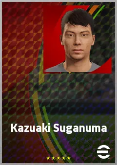 Suganuma Kazuaki eFootball 2026 player card, 63 OVR GK
