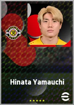 Yamauchi Hinata eFootball 2026 player card, 66 OVR AMF