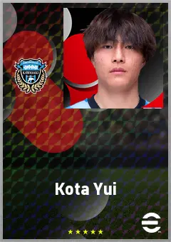 Yui Kota eFootball 2026 player card, 63 OVR DMF
