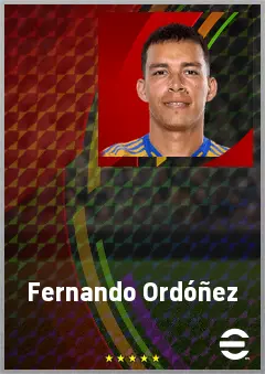 Fernando Ordóñez eFootball 2026 player card, 68 OVR LB