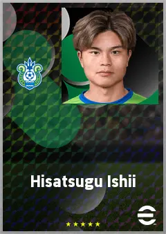 Ishii Hisatsugu eFootball 2026 player card, 63 OVR CF