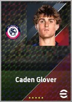 Caden Glover eFootball 2026 player card, 66 OVR CF