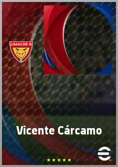 Vicente Cárcamo eFootball 2026 player card, 65 OVR SS