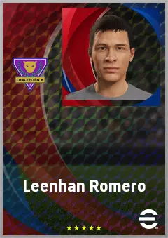 Leenhan Romero eFootball 2026 player card, 64 OVR AMF