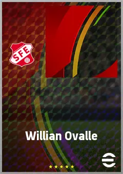Willian Ovalle eFootball 2026 player card, 65 OVR SS