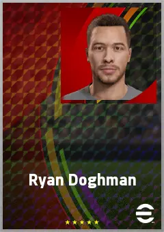 Ryan Doghman eFootball 2026 player card, 69 OVR LB