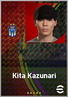 Kita Kazunari eFootball 2026 player card, 65 OVR CB