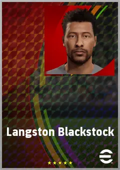 Langston Blackstock eFootball 2026 player card, 68 OVR RB