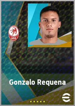 Gonzalo Requena eFootball 2026 player card, 71 OVR CB
