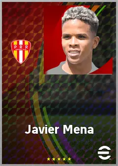 Javier Mena eFootball 2026 player card, 67 OVR RWF
