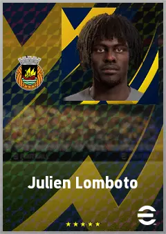 Julien Lomboto eFootball 2026 player card, 65 OVR CB