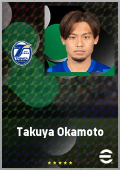 Okamoto Takuya eFootball 2026 player card, 66 OVR RB