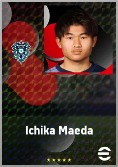 Maeda Ichika eFootball 2026 player card, 61 OVR CF