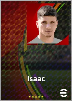 Isaac eFootball 2026 player card, 67 OVR CF