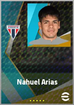 Nahuel Arias eFootball 2026 player card, 68 OVR RB