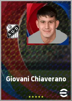 Giovani Chiaverano eFootball 2026 player card, 69 OVR RWF