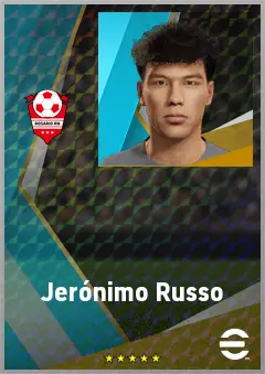 Jerónimo Russo eFootball 2026 player card, 67 OVR LB