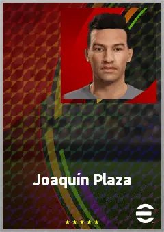 Joaquín Plaza eFootball 2026 player card, 65 OVR CF