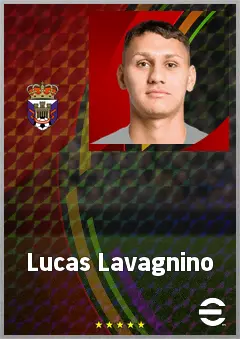 Lucas Lavagnino eFootball 2026 player card, 65 OVR GK