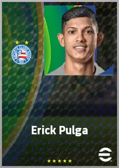 Erick Pulga eFootball 2026 player card, 74 OVR LWF