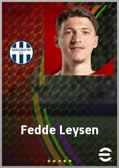 Fedde Leysen eFootball 2026 player card, 72 OVR CB