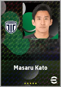 Kato Masaru eFootball 2026 player card, 68 OVR CMF