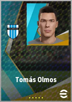 Tomás Olmos eFootball 2026 player card, 66 OVR RB