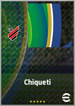 Chiqueti eFootball 2026 player card, 67 OVR LWF