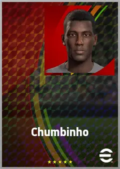 Chumbinho eFootball 2026 player card, 67 OVR CMF