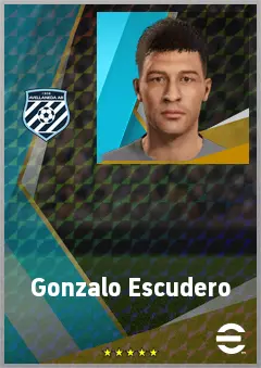 Gonzalo Escudero eFootball 2026 player card, 68 OVR CB