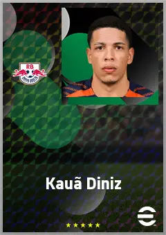 Kauã Diniz eFootball 2026 player card, 65 OVR DMF