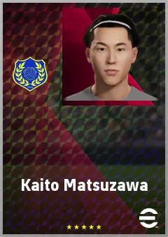 Matsuzawa Kaito eFootball 2026 player card, 65 OVR LWF