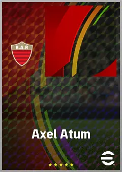 Axel Atum eFootball 2026 player card, 68 OVR AMF