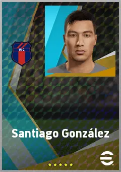Santiago González eFootball 2026 player card, 72 OVR DMF