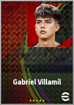 Gabriel Villamíl eFootball 2026 player card, 69 OVR CMF