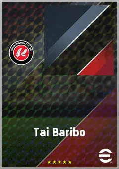 Tai Baribo eFootball 2026 player card, 74 OVR CF